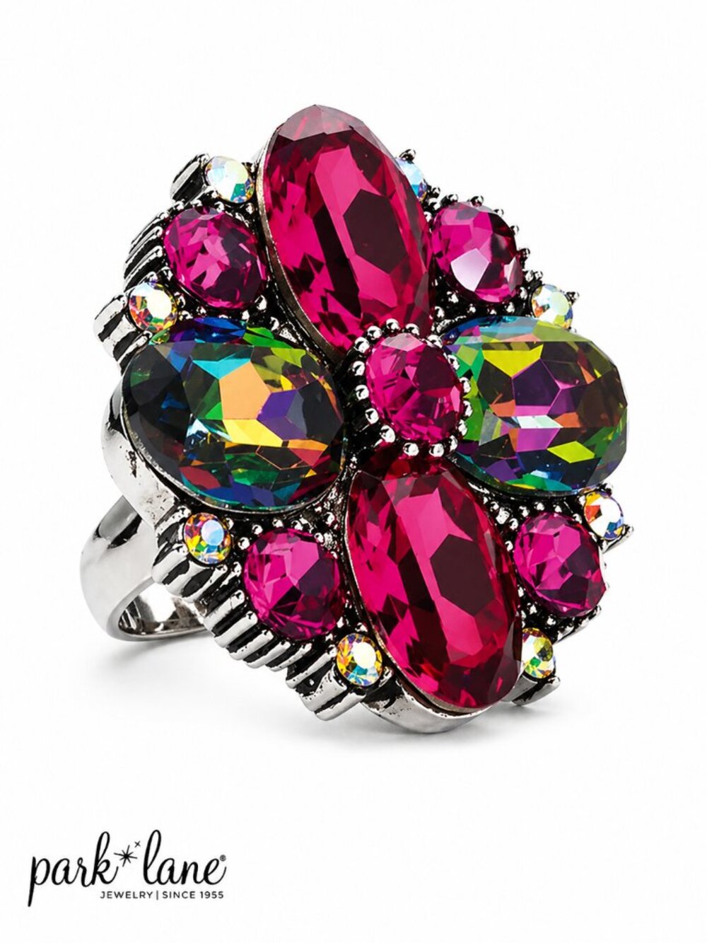 Park Lane RASPBERRY RING Sz 9 As IS